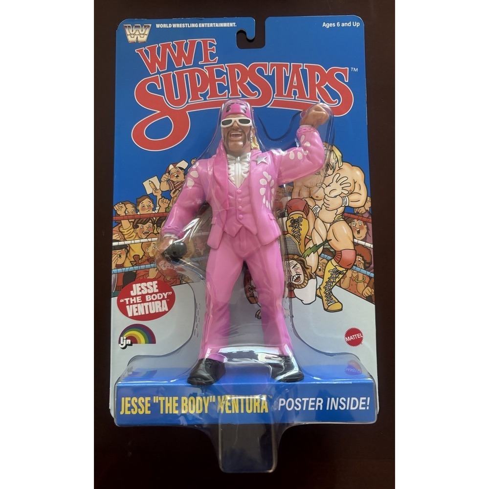 LJN WWE Superstars Series 2 Jesse "The Body" Ventura 1980s Retro 8"  IN HAND